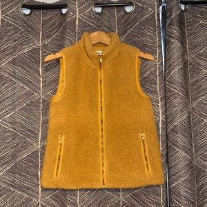 J. Crew Burnt Yellow Cozy Vest